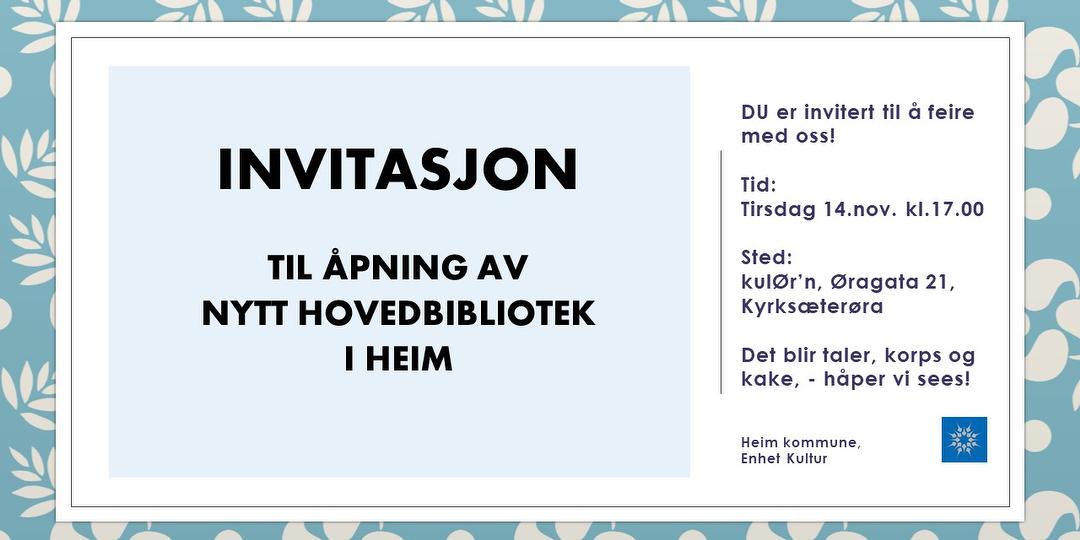 Bilde/illustrasjon for Offisiell åpning av nytt hovedbibliotek