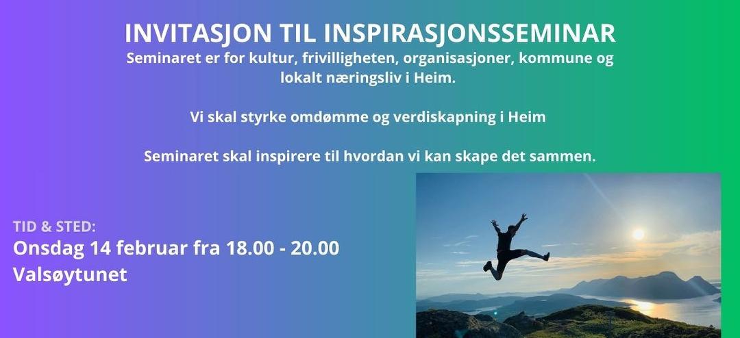 Bilde/illustrasjon for Inspirasjonsseminar for alle!