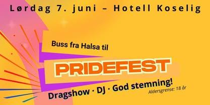 Bilde/illustrasjon for Buss fra Halsanaustan Til Pridefest!