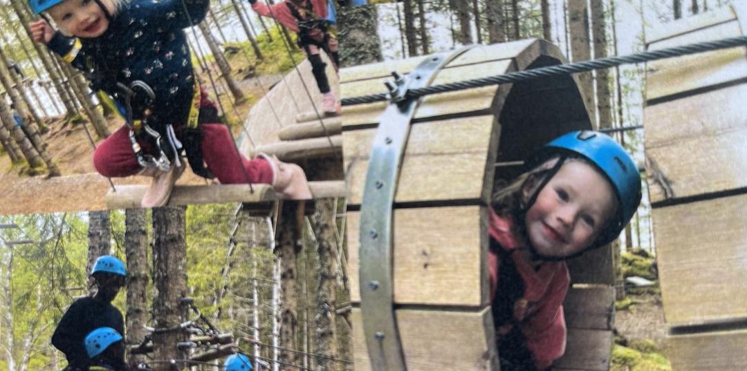 Bilde/illustrasjon for Hobbyklubben klatrer på Høyt og Lavt på Valsøya