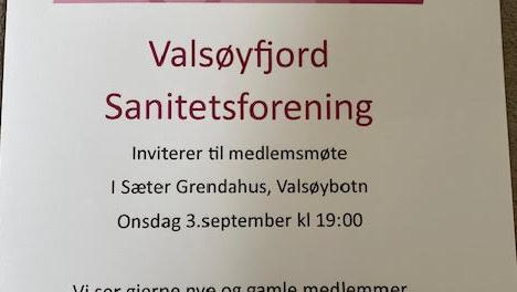 Bilde/illustrasjon for Medlemsmøte i Valsøyfjord Sanitetsforening