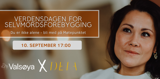 Bilde/illustrasjon for Valsøya X DEIA - Verdensdagen for selvmordsforebygging Valsøya X DEIA - Verdensdagen for selvmordsforebygging