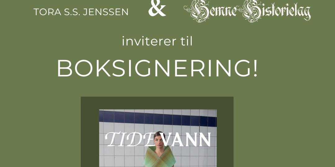 Bilde/illustrasjon for Boksignering med Tora S.S. Jenssen